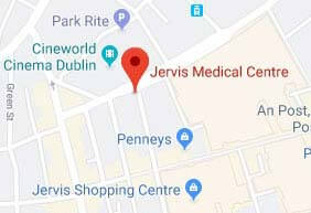 Link to Google Map to Jervis Medical walk-in GP Dublin 1